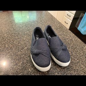 Slip on denim sneakers